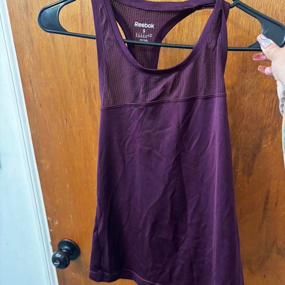 Reebok Women's Purple Racerback Tank Top